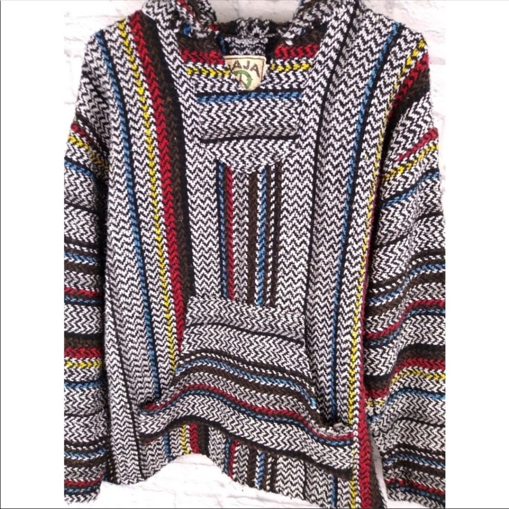 Vintage 90’s mexican Baja hoodie large